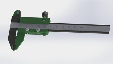 caliper v2 pinshape tools tool ruler printer measurement measure hobby holder calipers 3d printing 3dmodel 3d print model - Mito3D