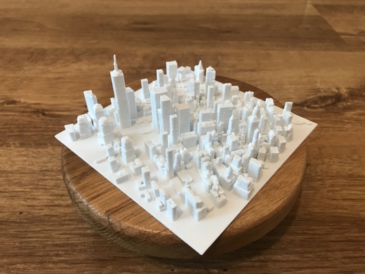 york kent manhattan model 3d yazdır iğne şekli ny 3d print model - Mito3D