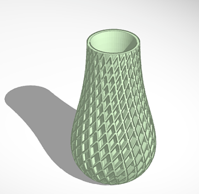 espiral vaso alfinete vase mode printing 3d print model - Mito3D