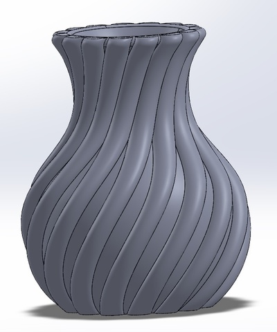 torcido vaso alfinete 3d print model - Mito3D