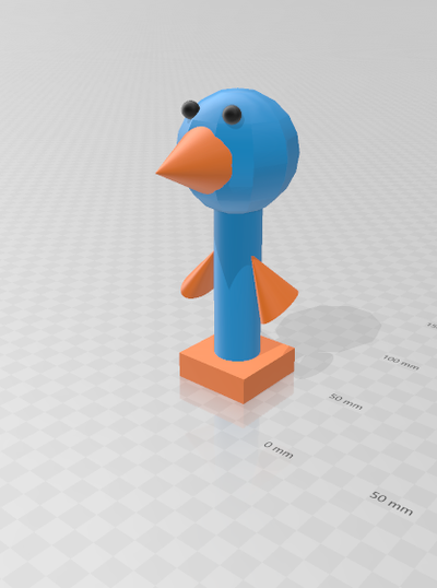 oiseau forme d'épingle for home 3d print model - Mito3D