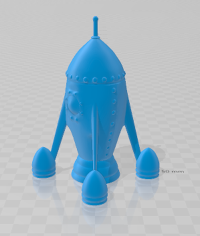 rakete pinshape home kids 3d print model - Mito3D