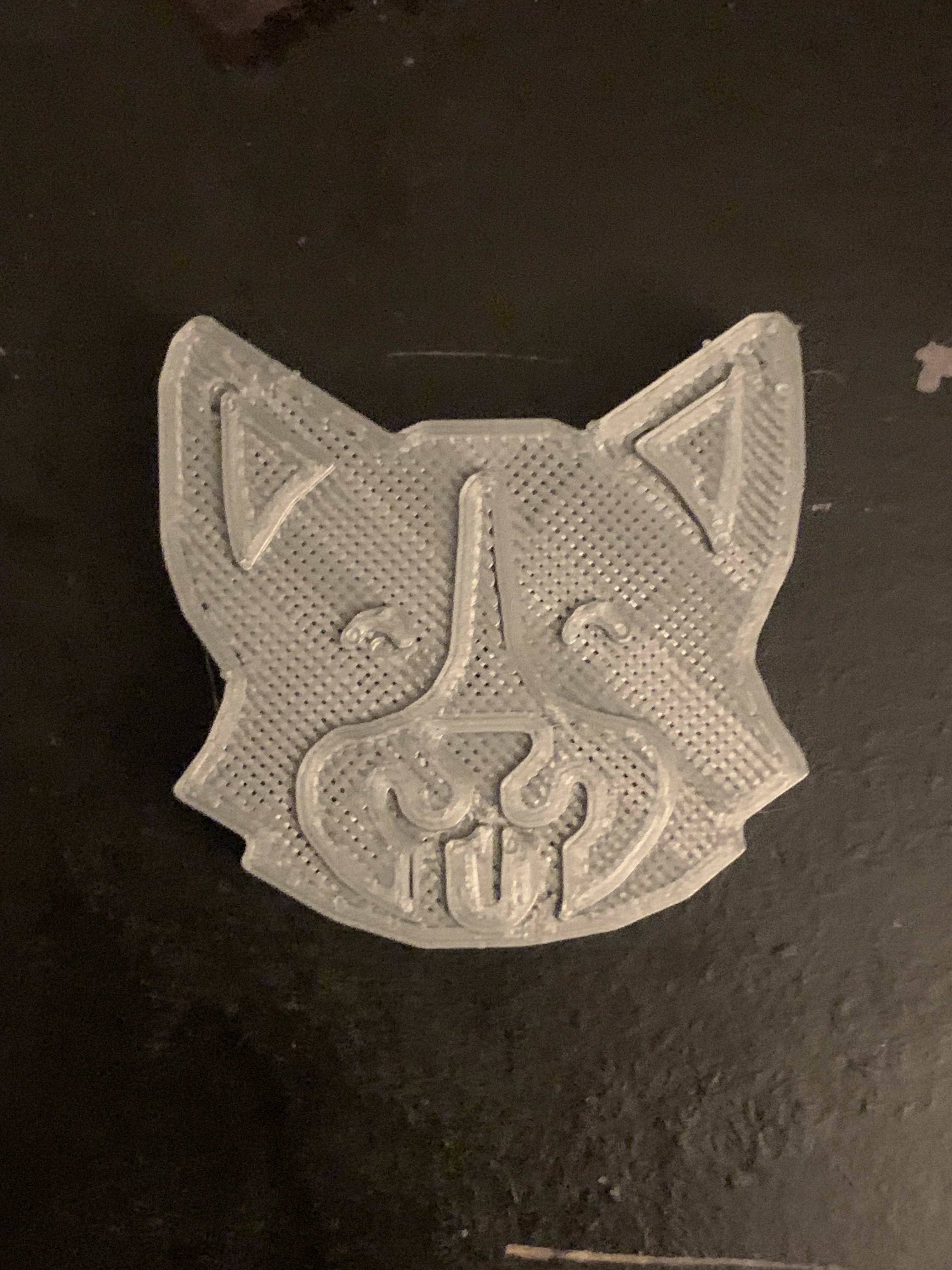corgi hund gesicht pinshape dog head 3D print model - Mito3D