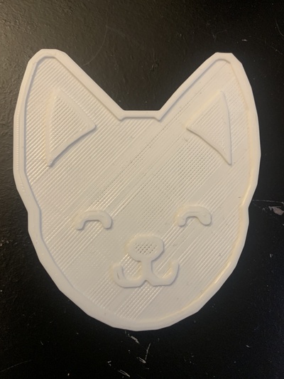 chihuahua perro cabeza forma alfiler 3d print model - Mito3D