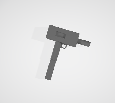 mac 10 playmobil forma alfiler pistola 3d print model - Mito3D