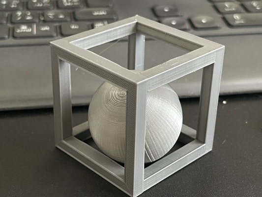 boîte balle forme d'épingle ball and box 3d print model - Mito3D