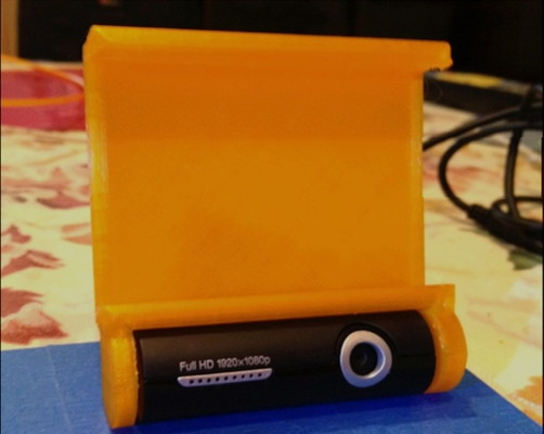 webcam monte pequeno reprap 3d impressora alfinete 3d print model - Mito3D