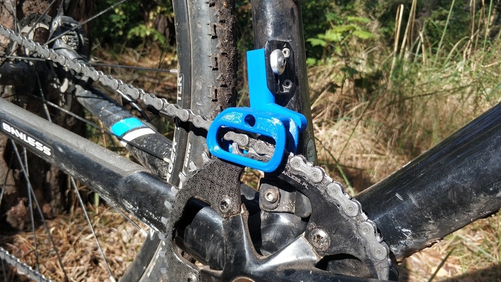 chain guide braze on cx road bike adjustable ultra light pinshape cycling 3d print model - Mito3D