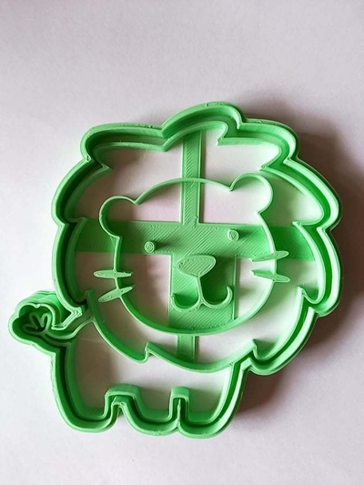 mignonne lion forme d'épingle cortante 3d print model - Mito3D