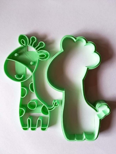 fofa girafa alfinete cortador 3d print model - Mito3D