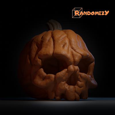 pumpkin skull pinshape 3d print model - Mito3D