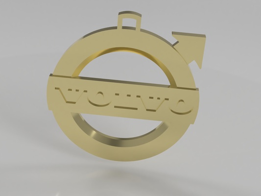 volvo logo iğne şekli 3d print model - Mito3D