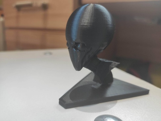 extraterrestre cabeza inspirado by xcom forma alfiler 3d print model - Mito3D