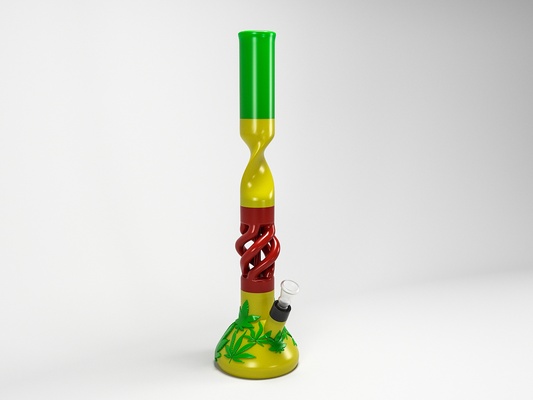 construir personalizado bong marihuana grande forma alfiler 3d print model - Mito3D