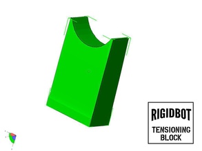 rigidbot germe blok pinshape gergi gerginlik kemer 3d print model - Mito3D