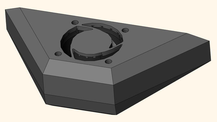 ventilador adaptador enrutador rt ac 88u 4020 forma alfiler ac88u 3d print model - Mito3D