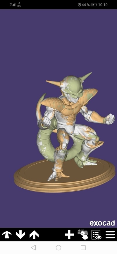 congélateur dbz coiffeur dragon balle forme d'épingle statue 3d print model - Mito3D