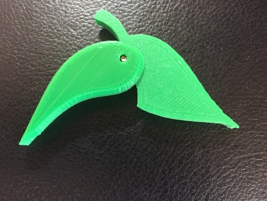 creative leaf folding knife pinshape 3d print model - Mito3D