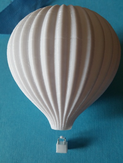 sıcak hava balon n ölçek 1 160 or ho 87 iğne şekli railroad scenery 3d print model - Mito3D