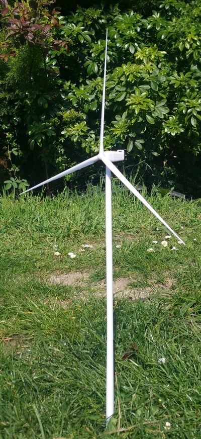wind turbine n scale 1 160 pinshape wing-turbine 3d print model - Mito3D