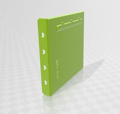 computer blockoff plate pinshape 3d print model - Mito3D