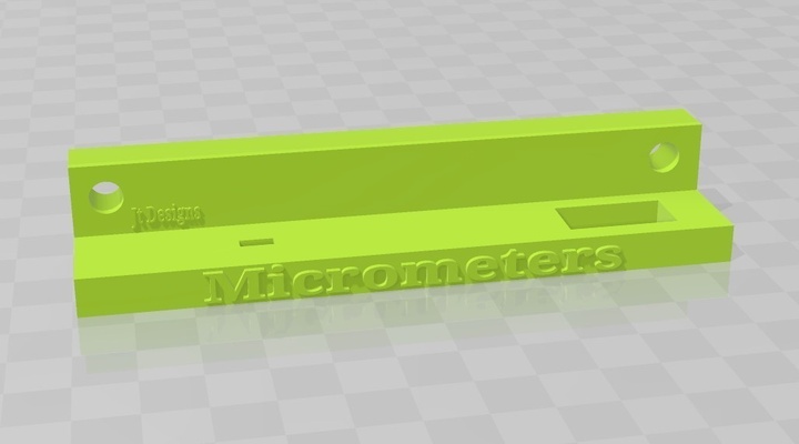 micrometer shelf pinshape 3d print model - Mito3D
