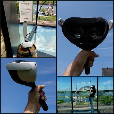 óculo busca portátil cobrir bainha covid19 lavável alfinete oculus quest2 3d print model - Mito3D