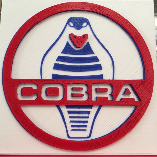 cobra logo 3d 3dpk pinshape 3D print model - Mito3D