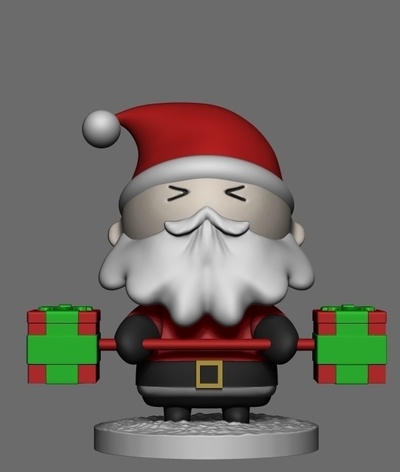 santa claus training pinshape merry 3d print model - Mito3D