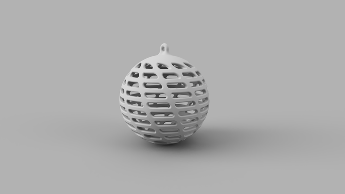 navidad pelota forma alfiler 3d print model - Mito3D