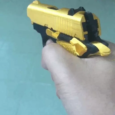 mini m1911a1 elastico pistola forma spillo 3d print model - Mito3D