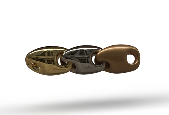 oval zincir iğne şekli 3d print model - Mito3D