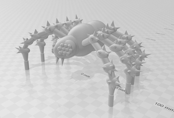 araignée forme d'épingle spider man 3d print model - Mito3D