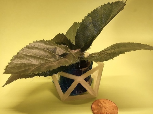 geometric planter box resize pinshape 3d print model - Mito3D