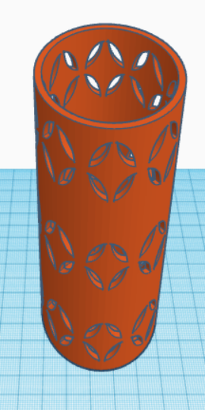 vase or pencil case pinshape vases 3d print model - Mito3D