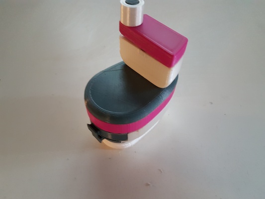 herb grinder in a form of toilet pinshape 3d print model - Mito3D
