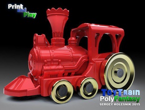 toy train pinshape 3dtoy trains wild west toy-train toys 3d print model - Mito3D