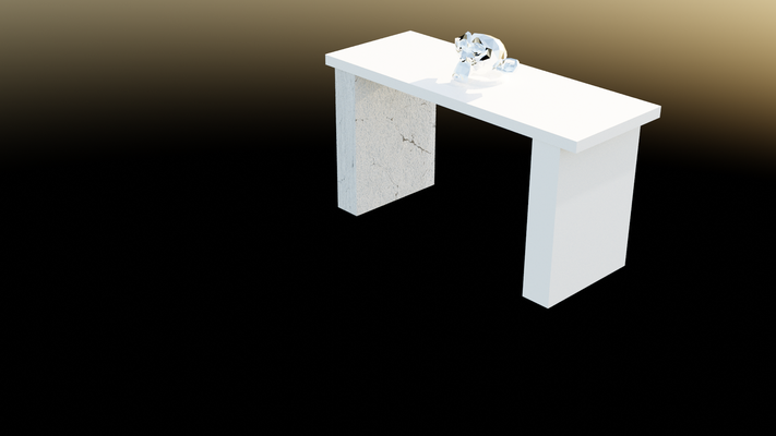 sencillo mesa forma alfiler licuadora 3d print model - Mito3D