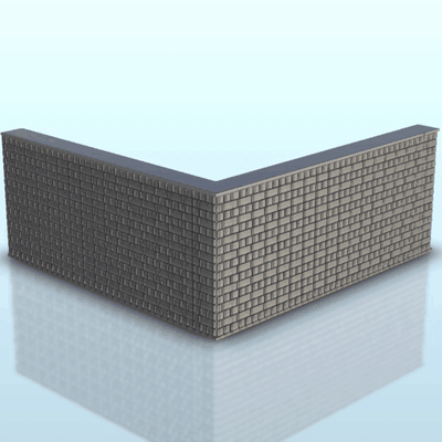 brick wall modular system pinshape architecture 3d print model - Mito3D