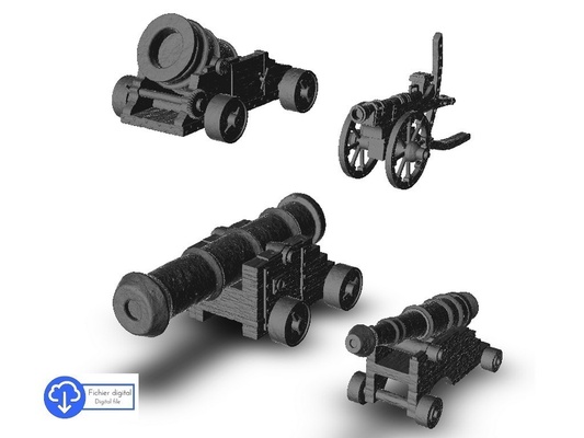 mittelalterlich kanonen mörser pinshape architektur 3d print model - Mito3D
