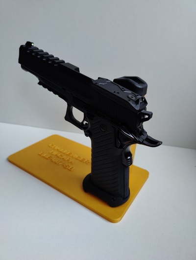 supporter challenger capa ble 007 sb forme d'épingle pistolet 3d print model - Mito3D