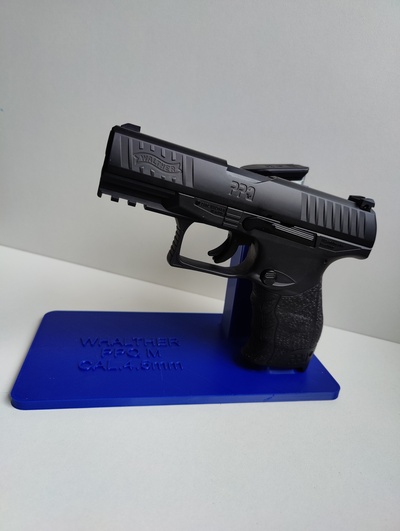 estante soporte umarex walther ppq m2 forma alfiler pistola 3d print model - Mito3D