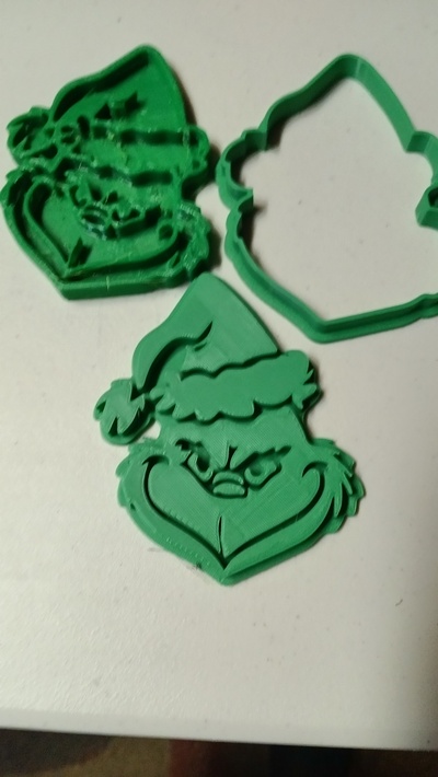 grinch cookie cutter set of 3 pinshape 3d print model - Mito3D