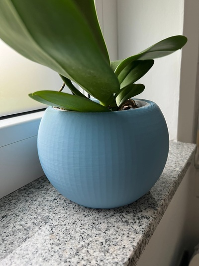 sphere plant pot pinshape 3d print model - Mito3D