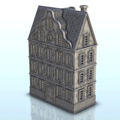 baroque house 7 pinshape architecture 3d print model - Mito3D