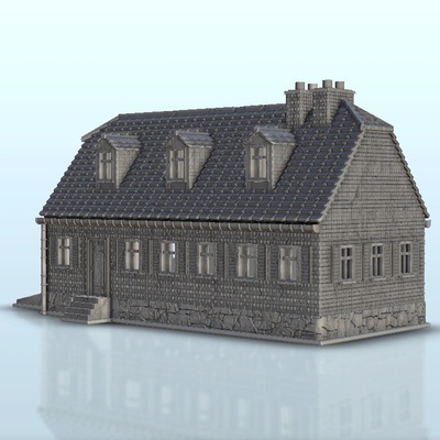 ev 12 iğne şekli mimari 3d print model - Mito3D
