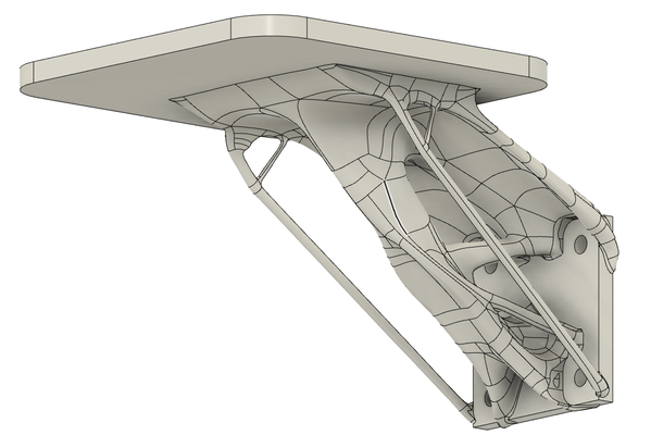 shelve holder pinshape 3d print model - Mito3D