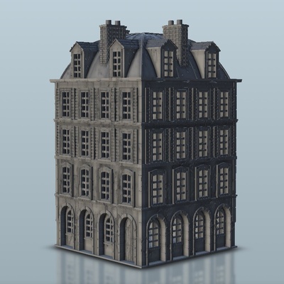 edificio 16 forma spillo architettura 3d print model - Mito3D
