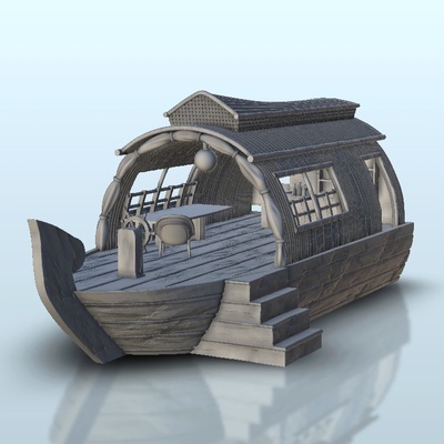 boat home 21 iğne şekli mimari 3d print model - Mito3D