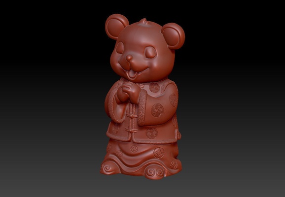 years rat decoration pinshape new-years 3d print model - Mito3D